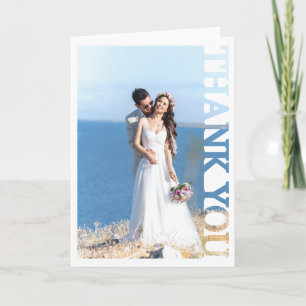 Tarjeta De Agradecimiento Aniversario de compromiso de boda Foto Gracias