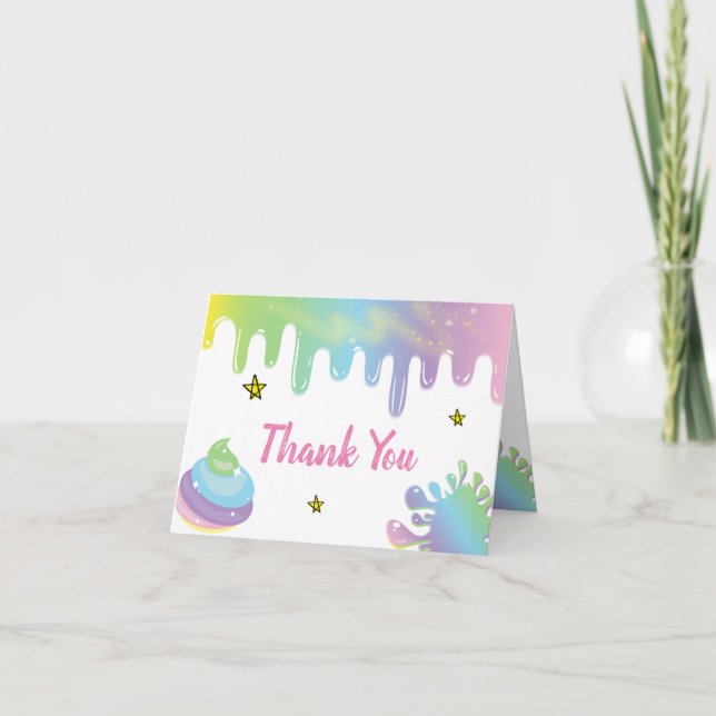 Tarjeta De Agradecimiento Aniversario de la caída del arco iris (Anverso)