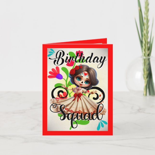 Tarjeta De Agradecimiento Aniversario de la Cráneo de Azúcar (Anverso)