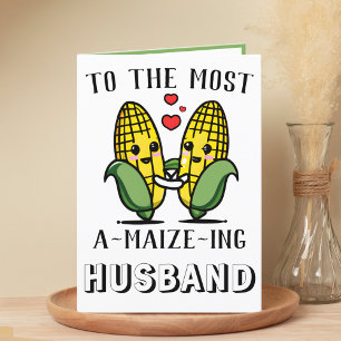 Tarjeta De Agradecimiento Aniversario de la esposa del maíz dulce