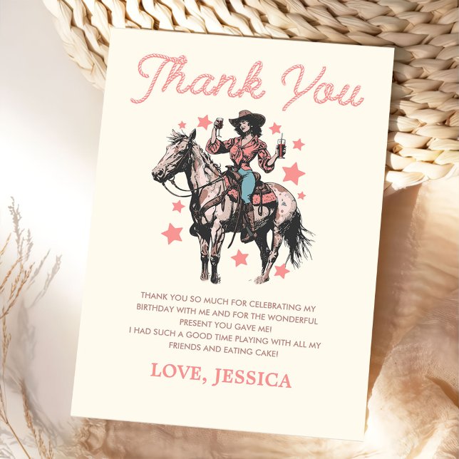 Tarjeta De Agradecimiento Aniversario del Oeste de Western Wild (Subido por el creador)