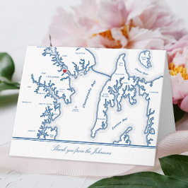 Tarjeta De Agradecimiento Annapolis Maryland Boda Foto