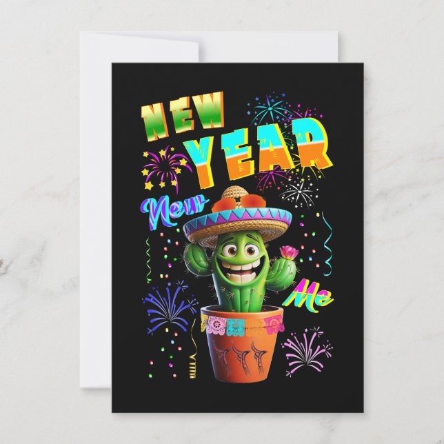 Tarjeta De Agradecimiento Año nuevo (Anverso)