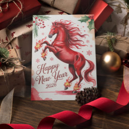Tarjeta De Agradecimiento Año Nuevo Chino del Caballo 2026