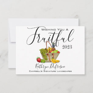 Tarjeta De Agradecimiento "Año Nuevo fructífero" Negocios/Compañía Gracias 