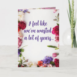 Tarjeta De Agradecimiento Años desperdiciados - Día de la Madre