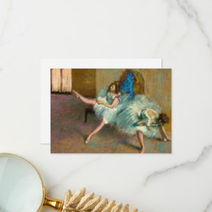 Tarjeta De Agradecimiento Antes del ballet por Edgar Degas
