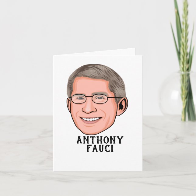 TARJETA DE AGRADECIMIENTO ANTHONY FAUCI PERSONALIZADO (Anverso)
