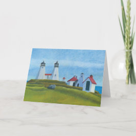 Tarjeta De Agradecimiento Antiguos Faros De Gurnet