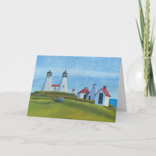 Tarjeta De Agradecimiento Antiguos Faros De Gurnet (Anverso)