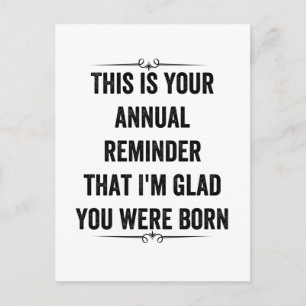 Tarjeta de agradecimiento anual por cumpleaños Sna