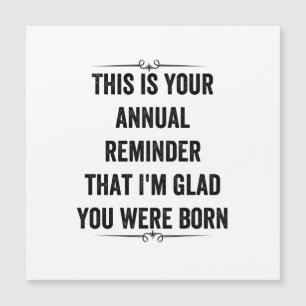 Tarjeta de agradecimiento anual por cumpleaños Sna
