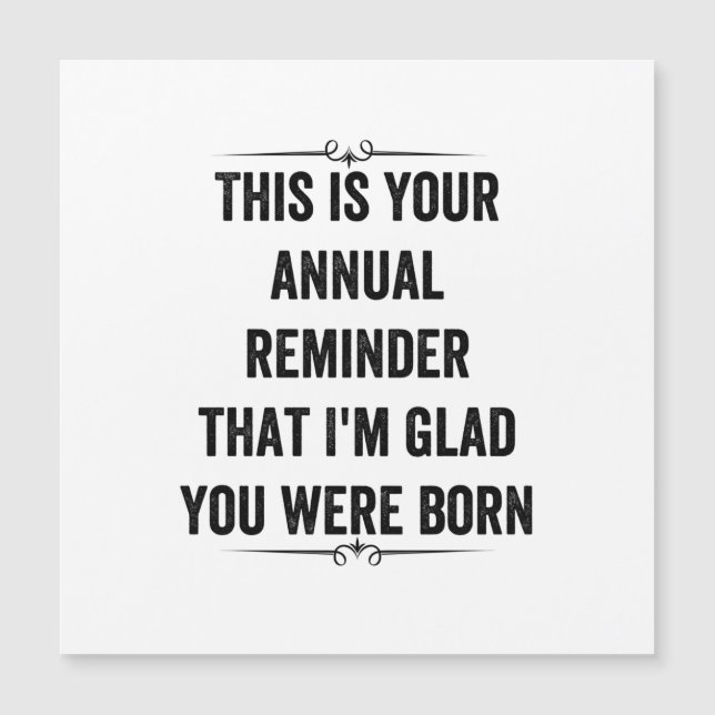 Tarjeta de agradecimiento anual por cumpleaños Sna (Anverso)