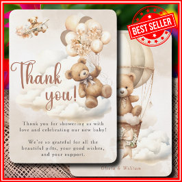 Tarjeta De Agradecimiento Apenas Podemos Esperar Baby Shower