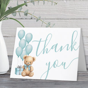 Tarjeta De Agradecimiento Apenas Podemos Esperar: Baby Shower de Niño