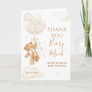 Tarjeta De Agradecimiento Apenas Podemos Esperar Baby Shower Neutral