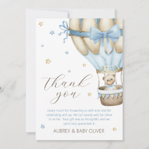 Tarjeta De Agradecimiento Apenas Podemos Esperar Baby Shower Niño