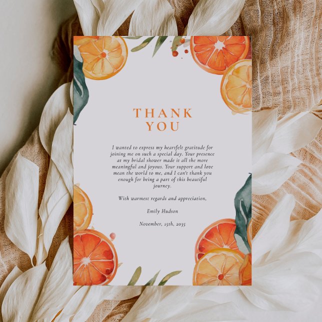 Tarjeta De Agradecimiento Aperol Spritz Acuarela Despedida de Soltera (Subido por el creador)