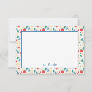 Tarjeta De Agradecimiento Apetito de Buon Colorful Pasta Estacionamiento de 