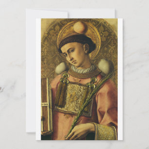 Tarjeta De Agradecimiento Apóstol de San Esteban del Setenta Prótomartas