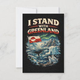 Tarjeta De Agradecimiento Apoya a Groenlandia