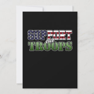 Tarjeta De Agradecimiento Apoyar el feliz día de los veteranos