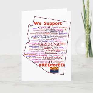 Tarjeta De Agradecimiento Apoyo escolar en Arizona