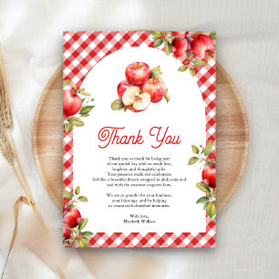 Tarjeta De Agradecimiento Apple De Nuestro Ojo Arco Baby Shower