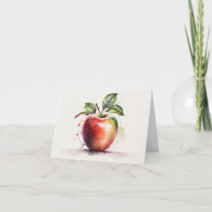 Tarjeta De Agradecimiento Apple en blanco