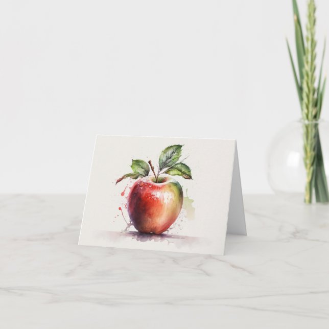 Tarjeta De Agradecimiento Apple en blanco (Anverso)