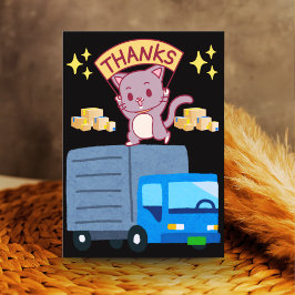 Tarjeta De Agradecimiento Appreciation Card for Delivery Driver Custom Text