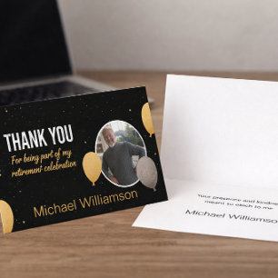 Tarjeta De Agradecimiento Apreciación al Jubilado Plegado