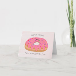 Tarjeta De Agradecimiento Apreciación de Donas
