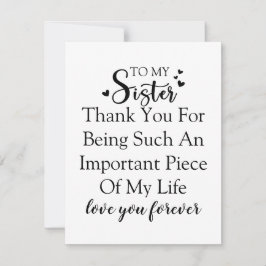 Tarjeta De Agradecimiento Apreciación De Hermana Gracias Por Estar En Mi Vid