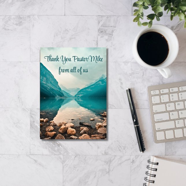 Tarjeta De Agradecimiento Apreciación De La Congregación Por El Pastor De La (Subido por el creador)