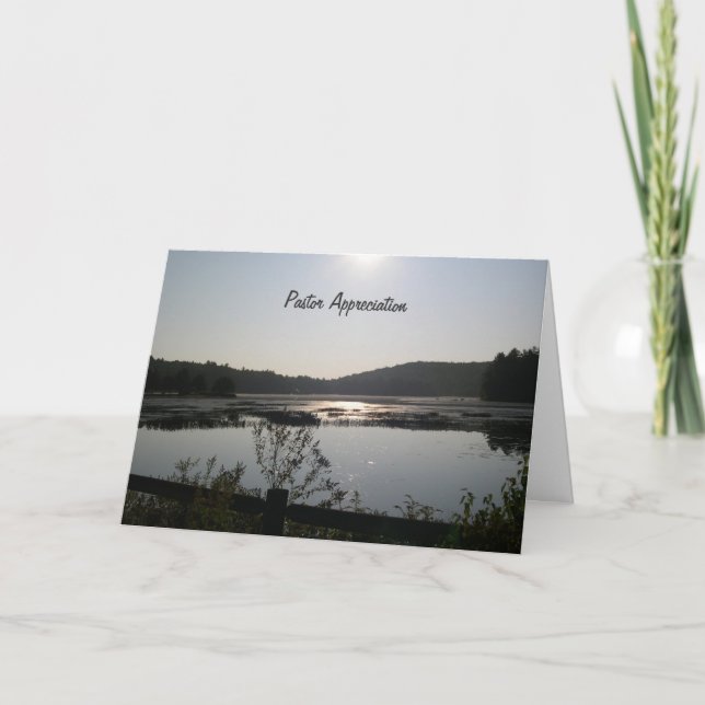 Tarjeta De Agradecimiento Apreciación del clero de Sunrise (Anverso)