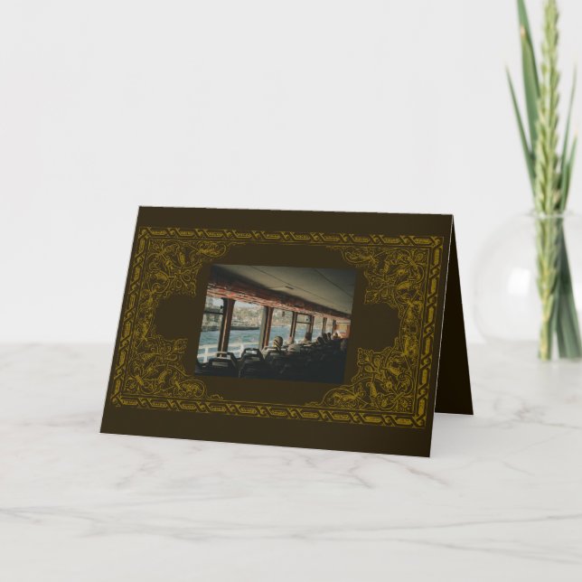 Tarjeta De Agradecimiento Apreciación personalizada de la agencia de viajes  (Anverso)