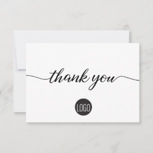 Tarjeta De Agradecimiento Apreciación simple del cliente comercial Gracias