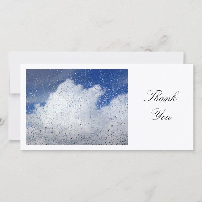 Tarjeta De Agradecimiento April Showers - Gracias (Anverso)