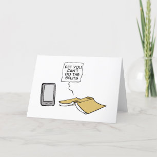 Tarjeta De Agradecimiento Apuesto a que no puedes hacer las divisiones