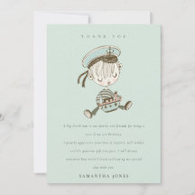 Aqua Boys Little Sailor Náutico Cumpleaños de cual