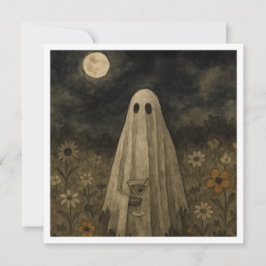 Tarjeta De Agradecimiento Aquí para la fiesta de Halloween "Boos"