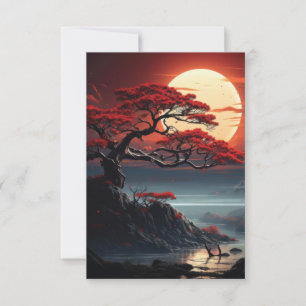 Tarjeta De Agradecimiento Árbol Bonsai