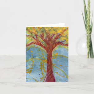 Tarjeta De Agradecimiento Árbol de amantes de la naturaleza