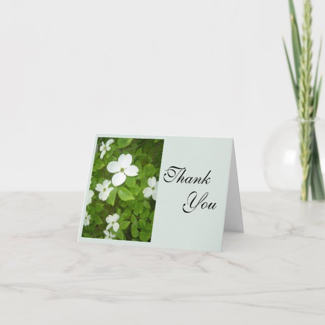 Tarjeta De Agradecimiento Árbol de dogwood (Anverso)