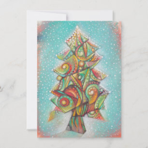 Tarjeta De Agradecimiento Árbol de Navidad