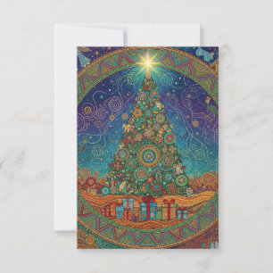 TARJETA DE AGRADECIMIENTO ÁRBOL DE NAVIDAD