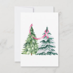 Tarjeta De Agradecimiento Árbol de Navidad Coquette, Conciencia sobre el Cán