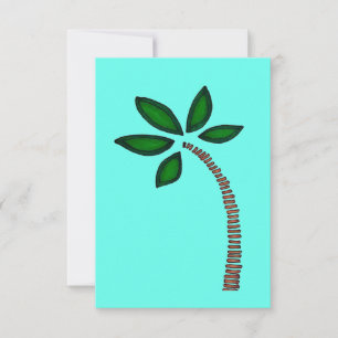 Tarjeta De Agradecimiento Árbol de palma