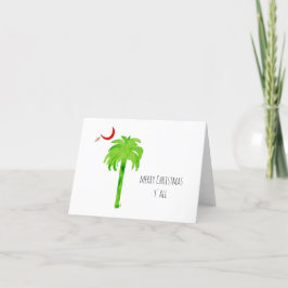 Tarjeta De Agradecimiento Árbol de palmetto de navidad